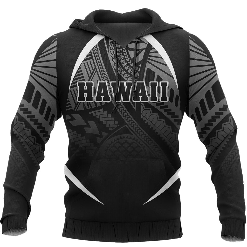 Hawaii Polynesian Hoodie White The Face Style - Polynesian Pride