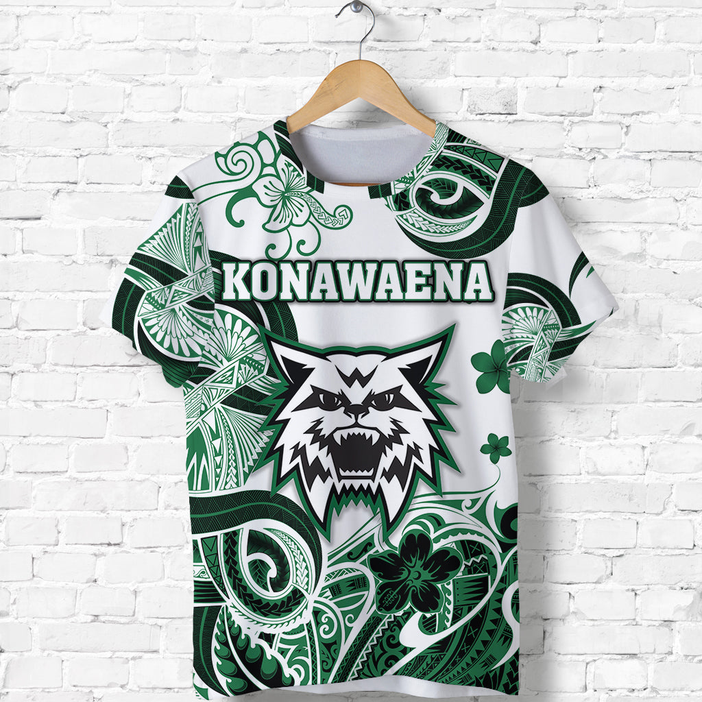 Custom Hawaii Konawaena Wildcats School T Shirt Unique Style LT8 - Polynesian Pride