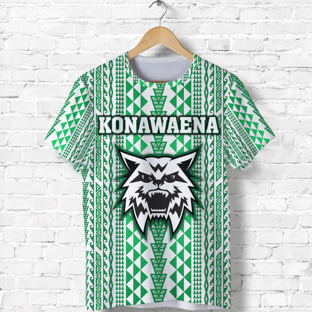 Custom Hawaii Konawaena Wildcats School T Shirt Simple Style LT8 - Polynesian Pride