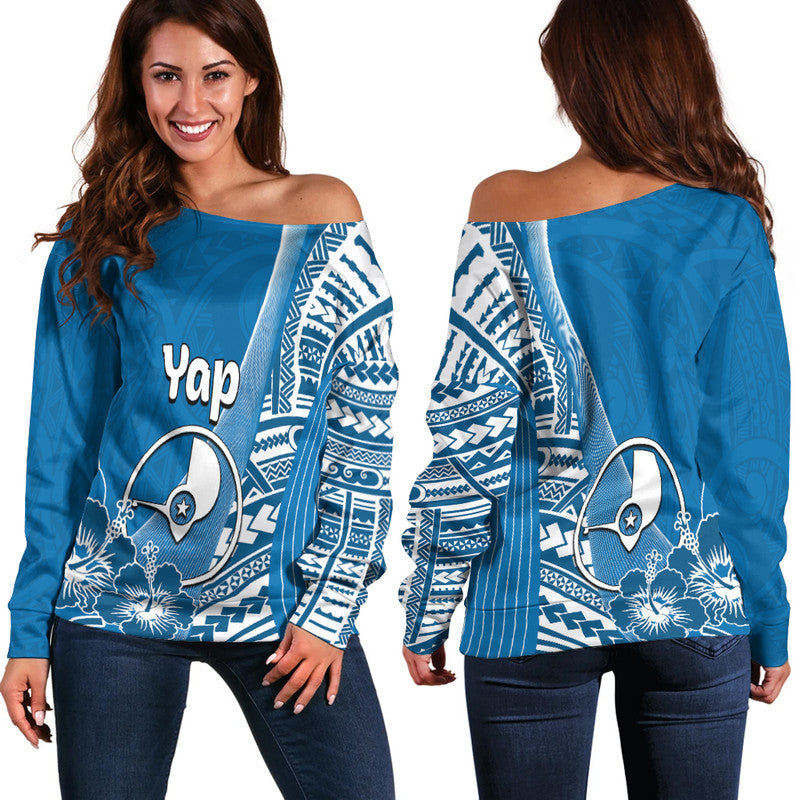 Yap Of Micronesia Women Off Shoulder Sweater Vibe Style LT6 - Polynesian Pride