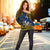 Niue Uga Off Shoulder Sweater Tribal Patterns Blue Style LT6 Women Blue - Polynesian Pride