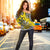 Niue Uga Off Shoulder Sweater Tribal Patterns Yellow Style LT6 Women Yellow - Polynesian Pride