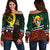 (Custom Personalised) Penama Day Wome's Off Shoulder Sweater Polynesian Patterns Mix Sand Drawing LT6 - Polynesian Pride