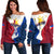 (Custom Personalised)Philippines Women's Off Shoulder Sweatshirt Flag Style LT6 - Polynesian Pride