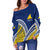 (Custom Personalised)Tokelau Women's Off Shoulder Sweater LT6 - Polynesian Pride