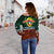 (Custom Personalised) Penama Day Wome's Off Shoulder Sweater Polynesian Patterns Mix Sand Drawing LT6 - Polynesian Pride