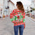 Hawaii Mele Kalikimaka Christmas Women's Off Shoulder Sweater Cool Santa Claus LT6 - Polynesian Pride