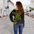 Polynesian Custom Personalised Women's Off Shoulder Sweater - Reggae Turtle - Polynesian Pride