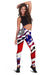 American Samoa Women Legging Artsy Style LT9 Red - Polynesian Pride