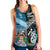 New Zealand Maori Aotearoa Fiji Tapa Together Women Racerback Tank - Paua Shell LT8 - Polynesian Pride