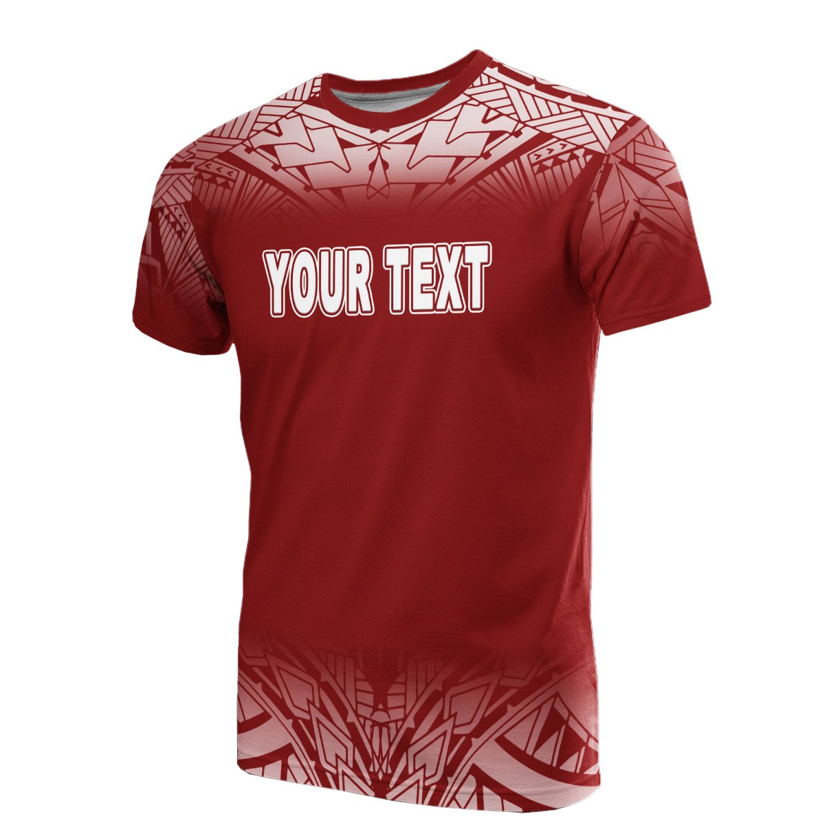 Yap Custom T Shirt Fog Red Unisex Red - Polynesian Pride