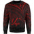 Yap State Sweatshirt - Cross Style Red Color Unisex Black - Polynesian Pride