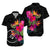 Yap Polynesian Hibiscus Tribal Matching Dress and Hawaiian Shirt LT12 - Polynesian Pride