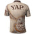 Yap Polo Shirt Hibiscus Flowers Vintage Style - Polynesian Pride