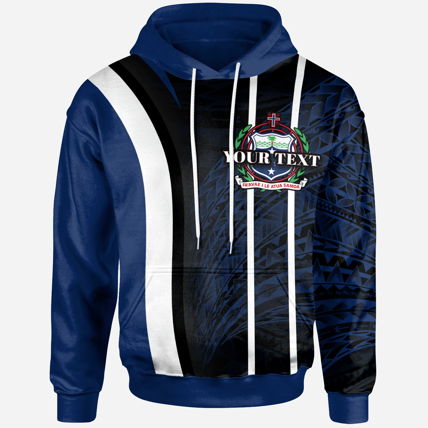 Samoa Hoodie Custom Special Style Unisex Blue - Polynesian Pride