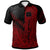 Tokelau Custom Polo Shirt Red Color Symmetry Style Unisex Black - Polynesian Pride