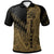 Fiji Custom Polo Shirt Gold Color Symmetry Style Unisex Black - Polynesian Pride