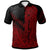 Pohnpei Custom Polo Shirt Red Color Symmetry Style Unisex Black - Polynesian Pride