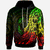 Cook Islands Hoodie Custom Polynesian Pattern Style Raggae Color Unisex Raggae - Polynesian Pride