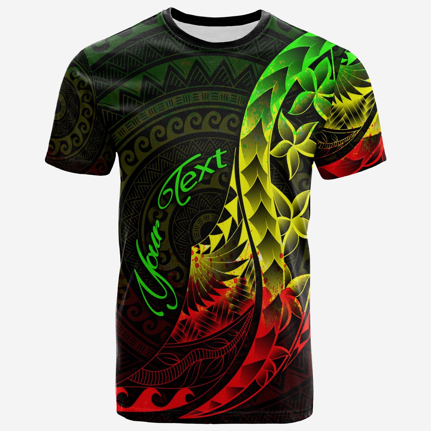 Vanuatu T Shirt Custom Polynesian Pattern Style Reggae Color Unisex Art - Polynesian Pride