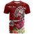 Guam Custom T Shirt Turtle Plumeria (Red) Unisex Red - Polynesian Pride