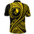 Custom Yap Polo Shirt Federated States of Micronesia Gold Wave Style LT9 - Polynesian Pride