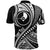 Custom Yap Polo Shirt Federated States of Micronesia Black Wave Style LT9 - Polynesian Pride