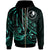 Yap Zip Hoodie The Flow of The Ocean Unisex Green - Polynesian Pride