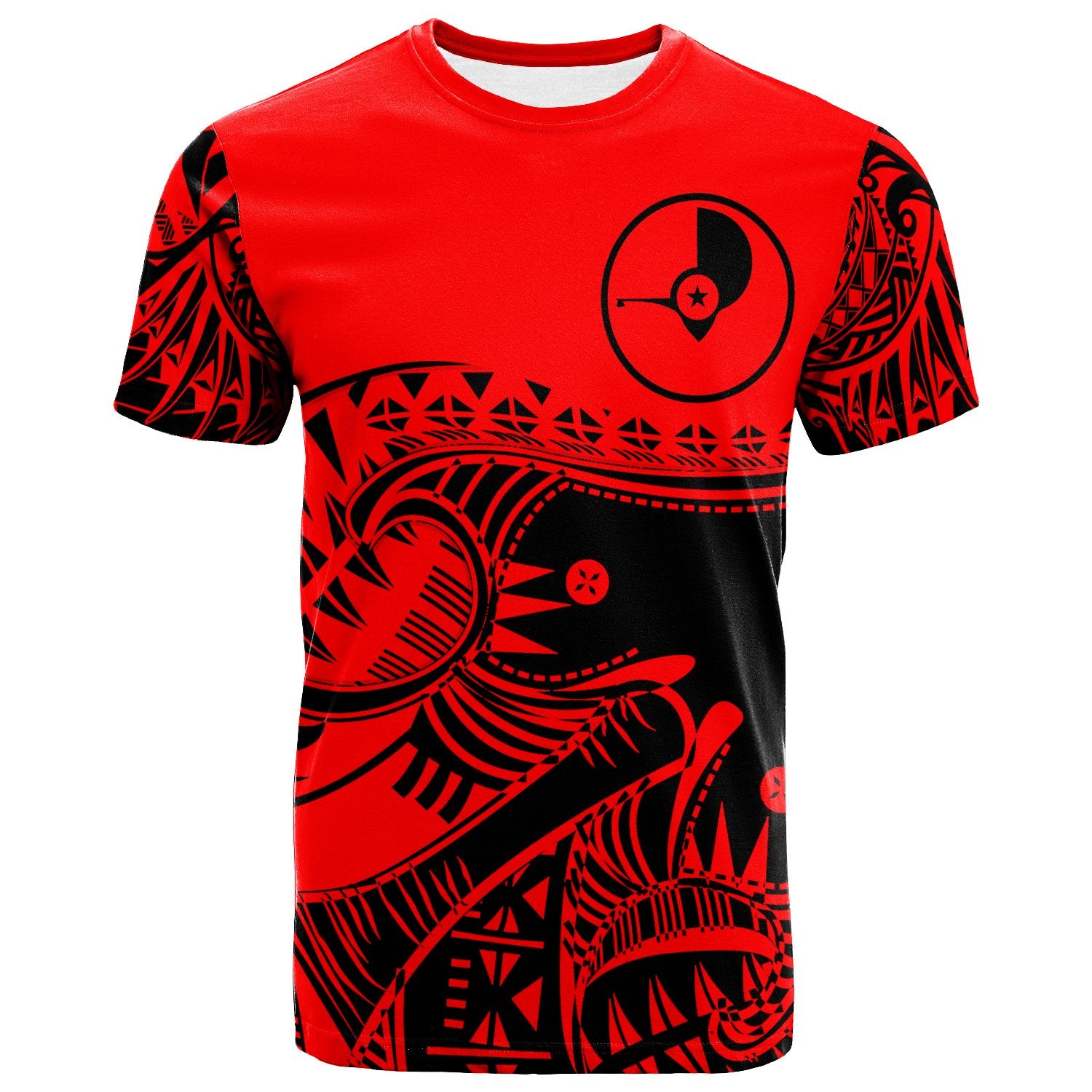 Yap Custom T Shirt Youthful Dynamic Style Unisex Red - Polynesian Pride