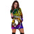 Yap Custom Personalised Hoodie Dress - Rainbow Polynesian Pattern - Polynesian Pride