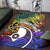 Yap Custom Personalised Area Rug - Rainbow Polynesian Pattern - Polynesian Pride