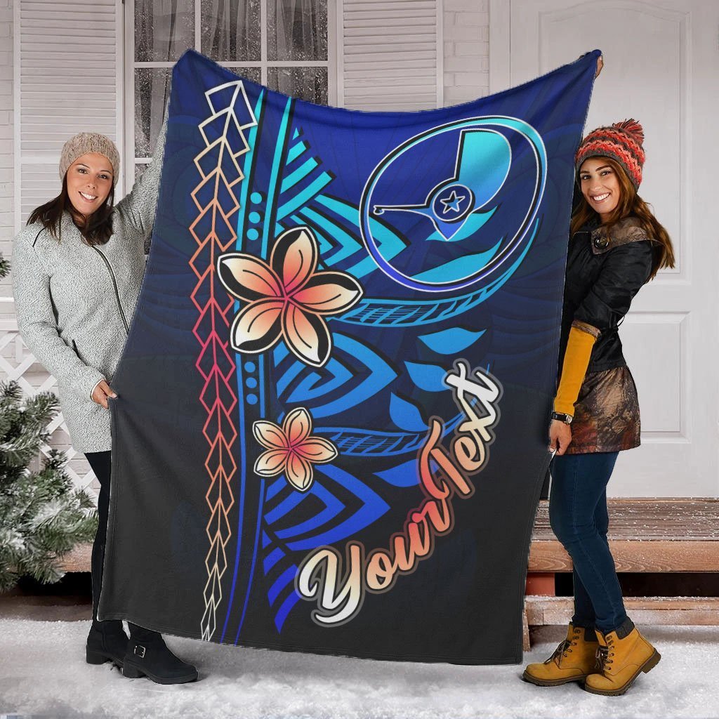 Yap Custom Personalised Premium Blanket - Vintage Tribal Mountain - Polynesian Pride