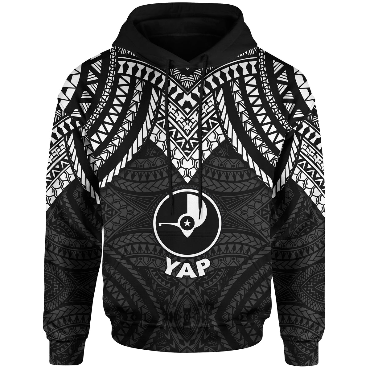 Yap Hoodie Micronesian Pattern Armor Style Unisex - Polynesian Pride