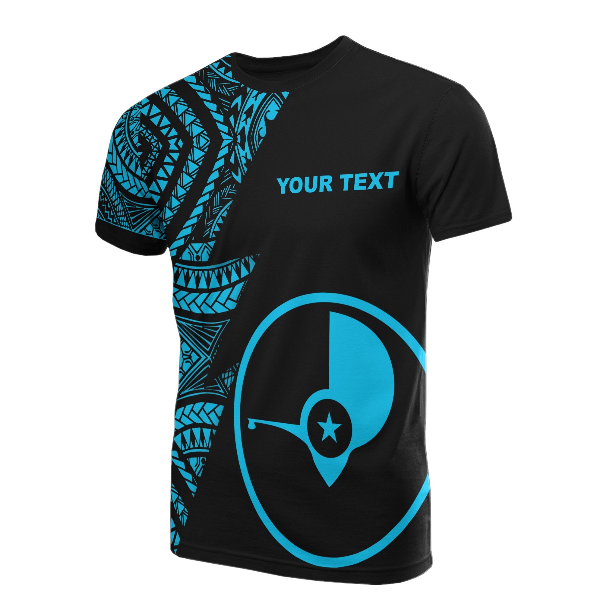 Yap Custom T Shirt Micronesian Pattern Neon Style Unisex Neon - Polynesian Pride