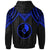 Yap Hoodie Polynesian Armor Style Blue - Polynesian Pride