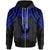 Yap Zip up Hoodie Polynesian Armor Style Blue Unisex Blue - Polynesian Pride