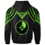 Yap Custom Hoodie Polynesian Armor Style Green - Polynesian Pride