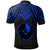 Yap Polo Shirt Polynesian Armor Style Blue - Polynesian Pride