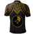 Yap Custom Polo Shirt Polynesian Armor Style Gold - Polynesian Pride