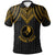 Yap Custom Polo Shirt Polynesian Armor Style Gold Unisex Gold - Polynesian Pride