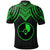 Yap Custom Polo Shirt Polynesian Armor Style Green - Polynesian Pride