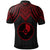 Yap Custom Polo Shirt Polynesian Armor Style Red - Polynesian Pride