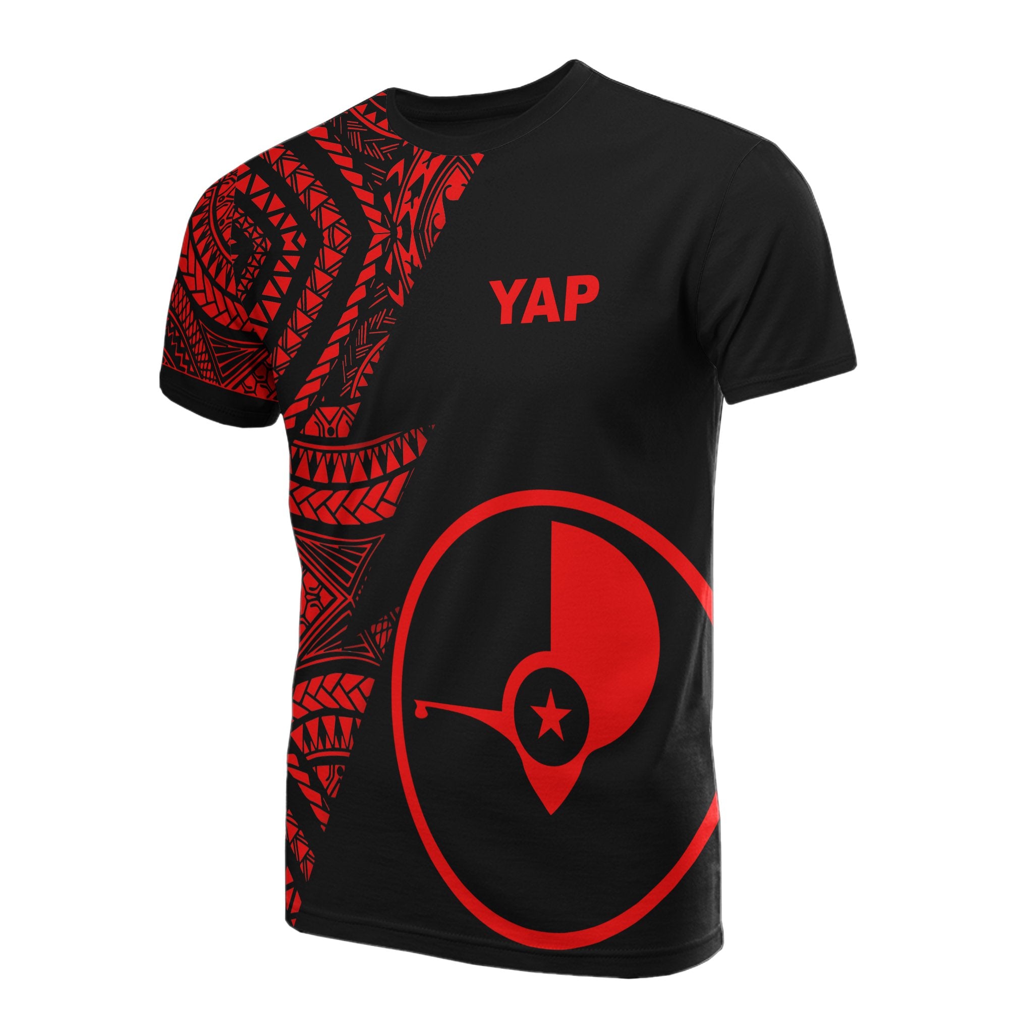 Yap T Shirt Micronesian Pattern Red Flash Style Unisex Red - Polynesian Pride