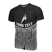 Yap Polynesian Custom T Shirt Black Pride Map and Seal Unisex Black - Polynesian Pride