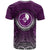 Yap Micronesian T Shirt Circle Pattern Purple - Polynesian Pride