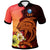 Yap Polo Shirt Tribal Tuna Fish Unisex orange - Polynesian Pride