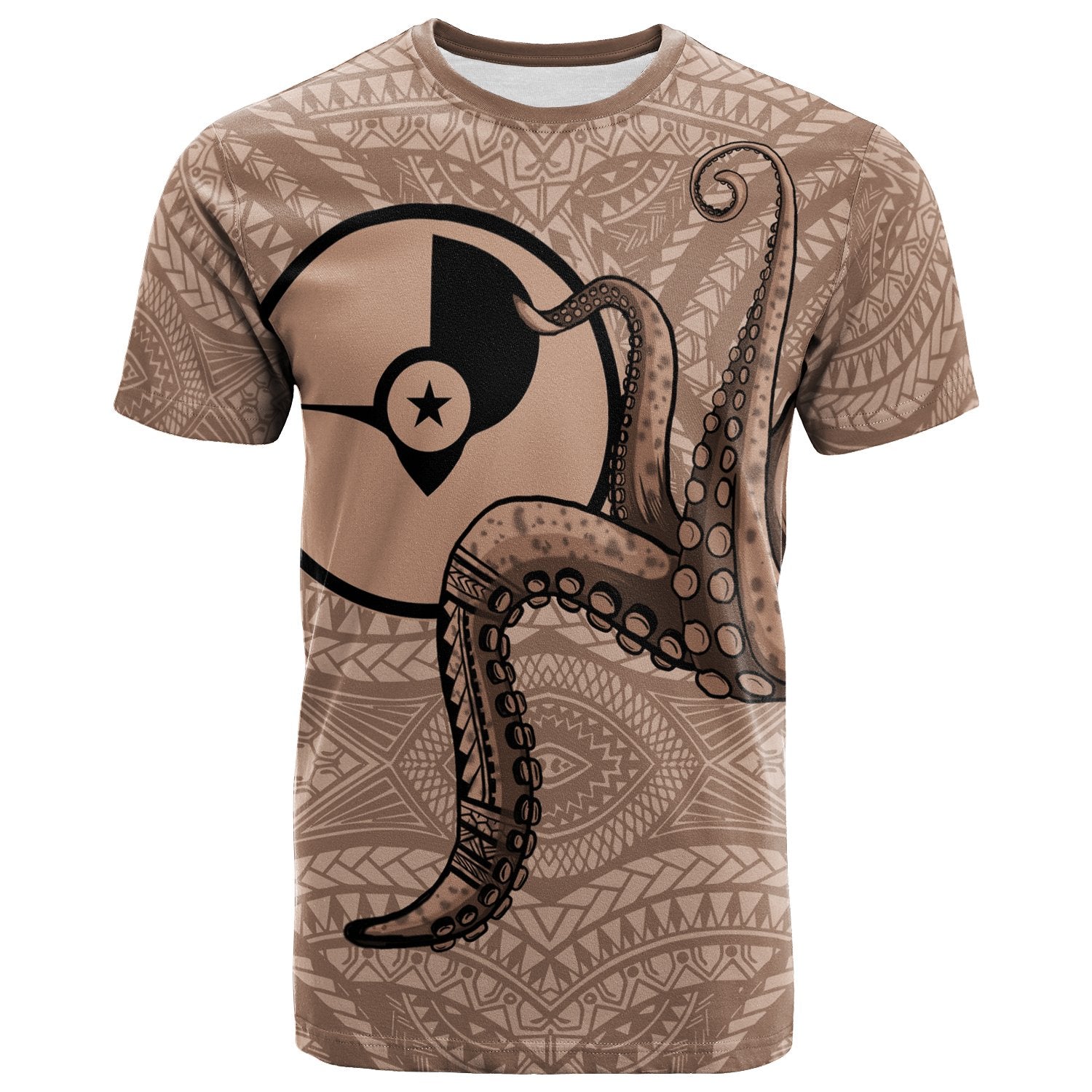 Yap T Shirt Micronesia Octopus Tentacle Unisex One Color - Polynesian Pride