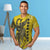 New Caledonia Custom T Shirt Polynesian Phoenix Bird, Fairytales Bird Yellow - Polynesian Pride