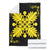 Hawaiian Quilt Maui Plant And Hibiscus Premium Blanket - Yellow Black - AH - Polynesian Pride