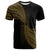 Polynesian T Shirt Polynesian Patterns Gold Color Unisex Black - Polynesian Pride